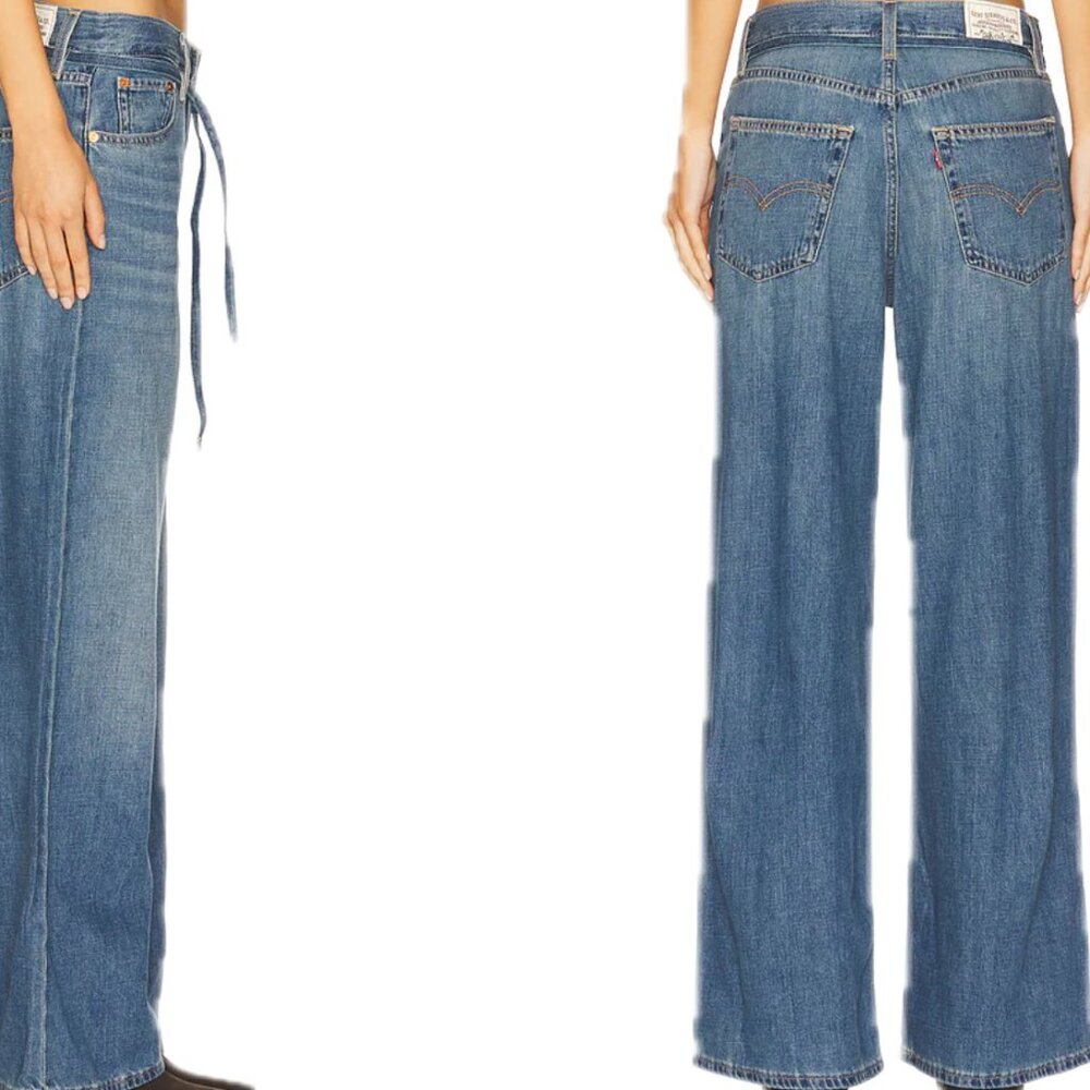 Levi's XL Straight Superwide Lighweight Mid-Rise Women's Jeans SZ 27 x 29 NWT - Picture 3 of 6